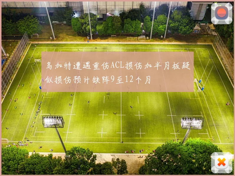 乌加特遭遇重伤ACL损伤加半月板疑似损伤预计缺阵9至12个月